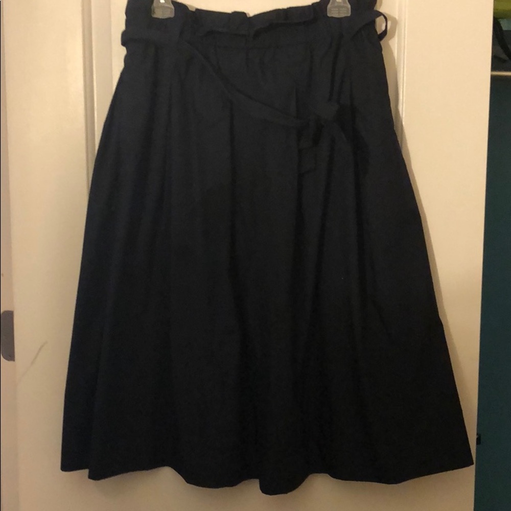 Navy high waisted skirt